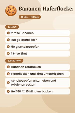 Bananen-Haferflocken-Kekse