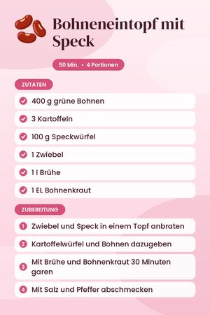 Bohneneintopf mit Speck