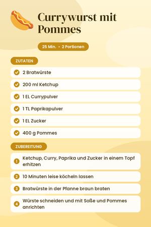 Currywurst mit Pommes