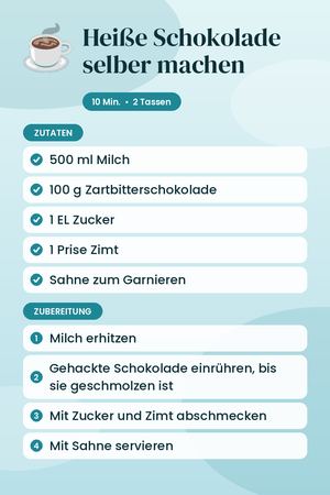 Heiße Schokolade selber machen