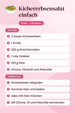 Kichererbsensalat einfach