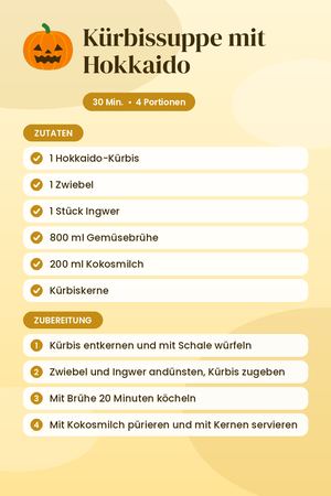 Kürbissuppe mit Hokkaido