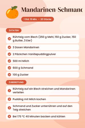 Mandarinen-Schmand-Kuchen