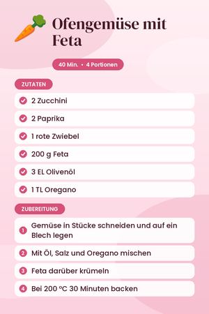 Ofengemüse mit Feta