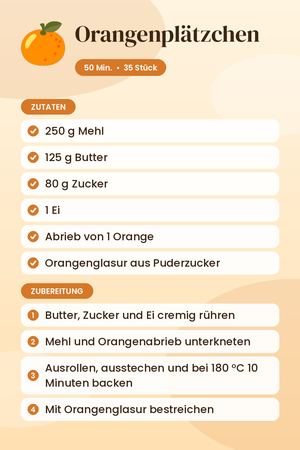 Orangenplätzchen