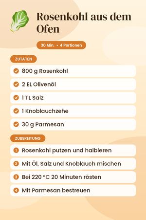 Rosenkohl aus dem Ofen
