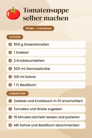 Tomatensuppe selber machen