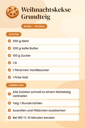 Weihnachtskekse Grundteig
