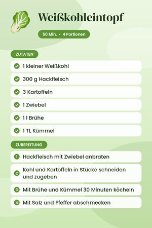 Weißkohleintopf