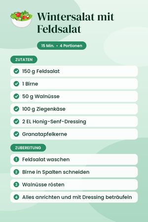 Wintersalat mit Feldsalat
