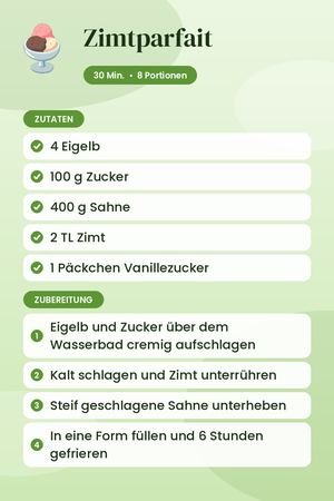 Zimtparfait