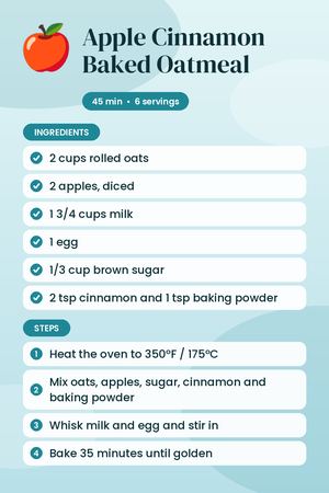 Apple Cinnamon Baked Oatmeal