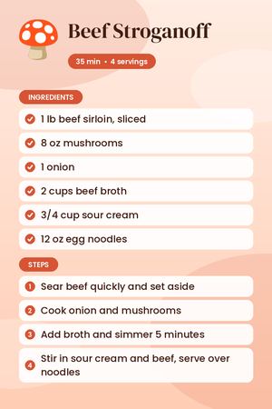 Beef Stroganoff