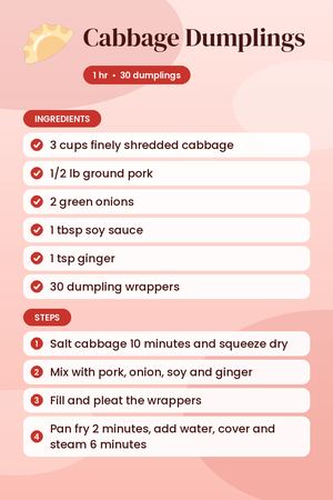 Cabbage Dumplings