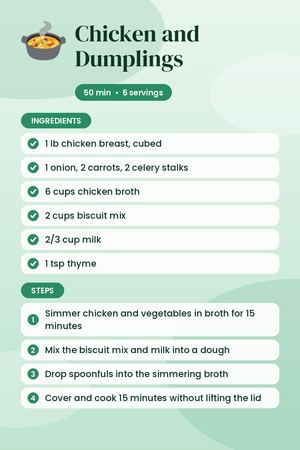 Chicken and Dumplings
