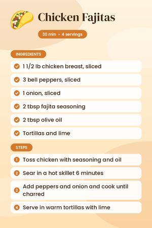 Chicken Fajitas