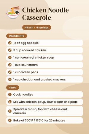 Chicken Noodle Casserole