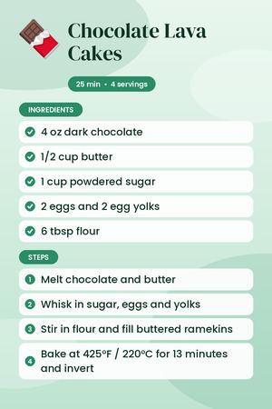 Chocolate Lava Cakes