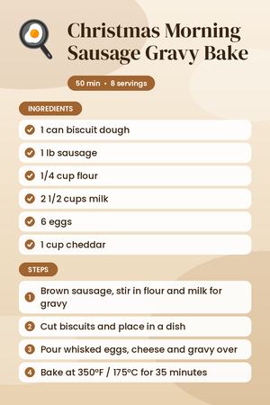 Christmas Morning Sausage Gravy Bake