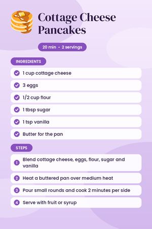 Cottage Cheese Pancakes