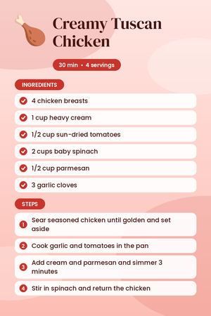 Creamy Tuscan Chicken