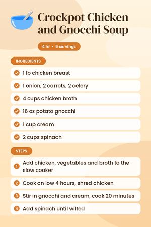 Crockpot Chicken and Gnocchi Soup