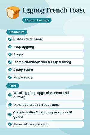 Eggnog French Toast