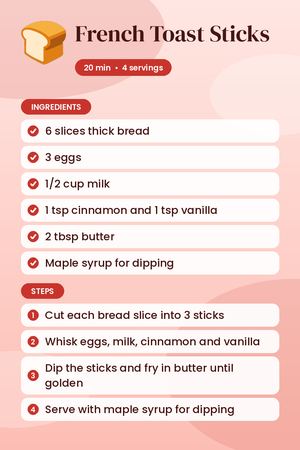 French Toast Sticks