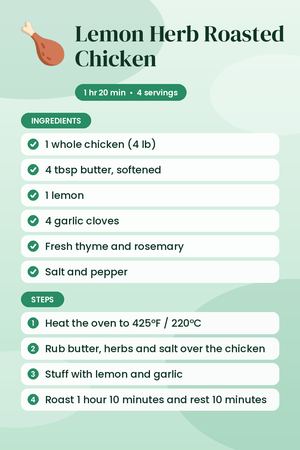 Lemon Herb Roasted Chicken