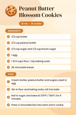 Peanut Butter Blossom Cookies