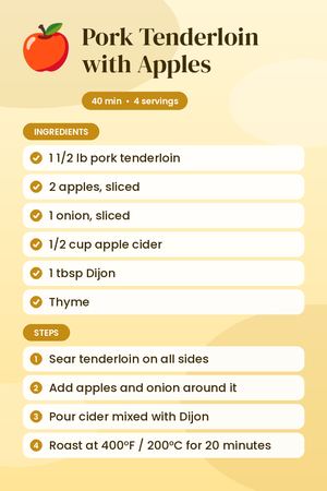 Pork Tenderloin with Apples