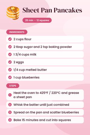 Sheet Pan Pancakes