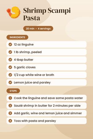 Shrimp Scampi Pasta