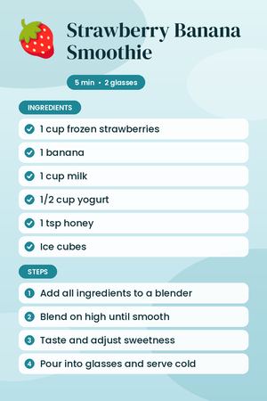 Strawberry Banana Smoothie