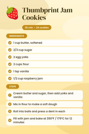 Thumbprint Jam Cookies