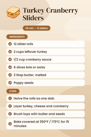 Turkey Cranberry Sliders